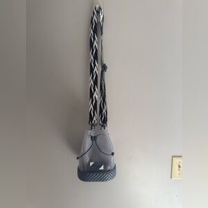 Petite Jolie Clear Transparent Jelly Chevron Crossbody Bucket Stadium Bag Purse